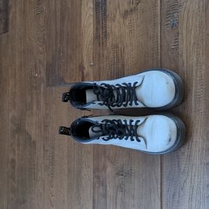 White Dr. Martens Boots